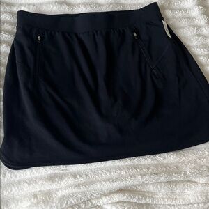Black Talbots Skort with Zipper Pockets